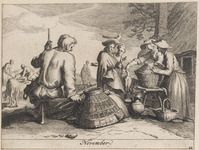 KG 03289
<br/>
November: boeren met gevangen eenden
<br/>
<em>Bloemaert, Frederick (1614/17 -1669)</em>